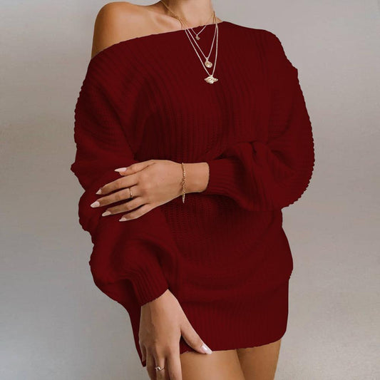 Casual Knitted Mini Dress