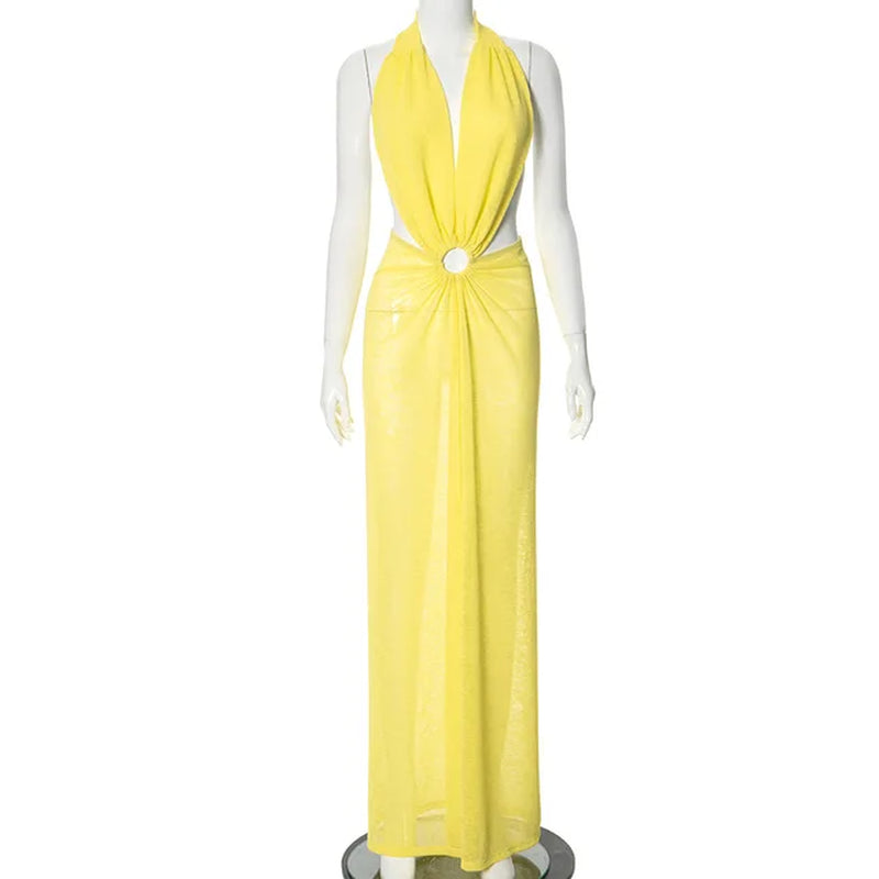 Chic Sleeveless Beach Cover-Up Swimsuit for Women