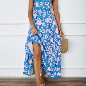 Chic Striped Backless Maxi Dress for Summer Events