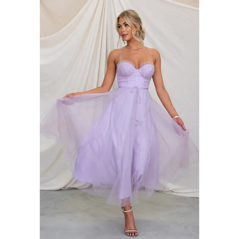 Colorful Casual Strap Dress for Spring/Summer Vacations