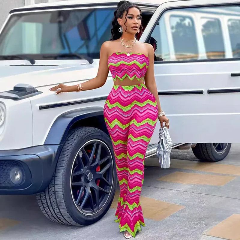 Colorful Women's Swim Dress & Kaftan Cover-Up Set
