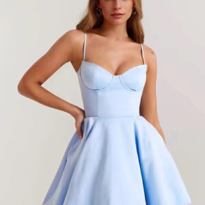 Elegant A-Line Vintage Floral Tulle Mini Dress
