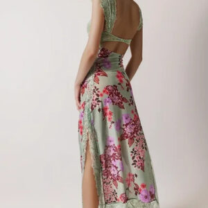 Elegant Backless Lace Summer Party Dress for Women