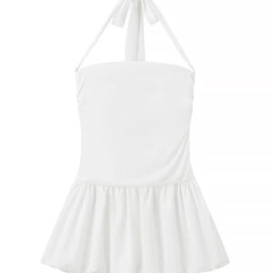 Elegant Backless Mini Dress for Summer Parties