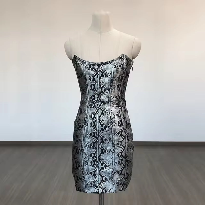 Elegant Silver Bodycon Midi Dress for Special Occasions