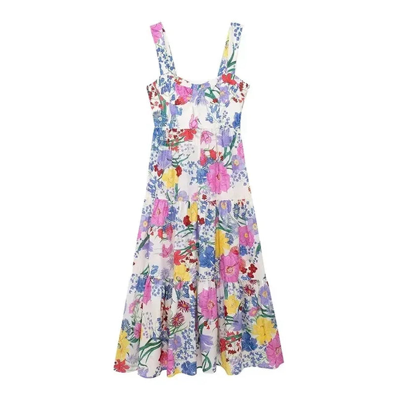 Elegant Sleeveless Backless Maxi Dress for Summer Vacations