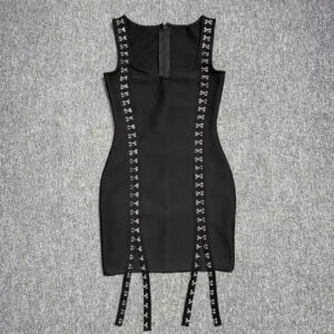 Elegant Sleeveless Low Cut Slim Fit Party Dress