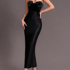 Elegant Strapless Bodycon Dress for Summer Weddings