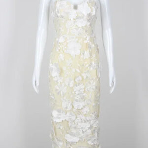 Elegant Strapless Bodycon Midi Dress for Evening Wear