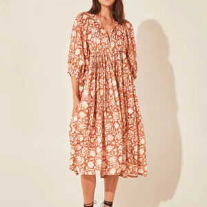 Floral A-Line Maxi Dress for Summer Casual Fashion