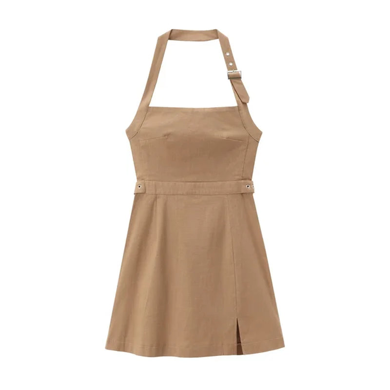 High-End Sexy Backless Mini Dress for Women