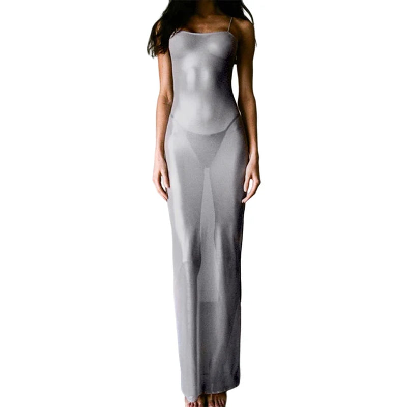 Sexy Beach Sling Dress - Backless Sleeveless Long Fashion