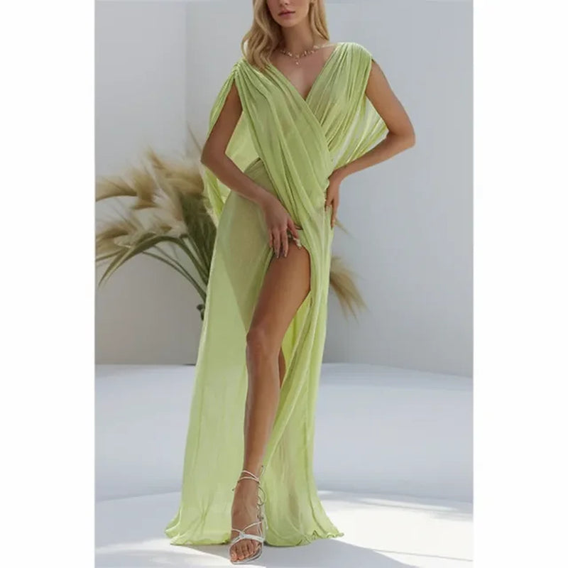 Sexy Sleeveless Maxi Dress for Women - Summer Beach Fashion