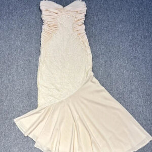 Sexy Spaghetti Strap V-Neck Lace Mermaid Dress for Parties