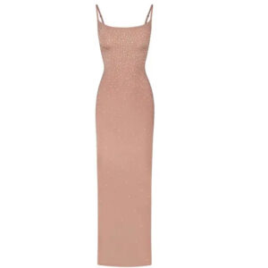 Sparkling Diamond Wrap Hip Skirt Sling Dress for Women
