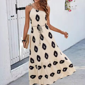 Stylish Women's Maxi Shoulder Strap Dress for Summer