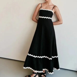 Summer Boho Splicing Maxi Dress for Women