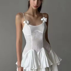 Summer Women's Sexy Ruffle Mini Dress - Bodycon Style