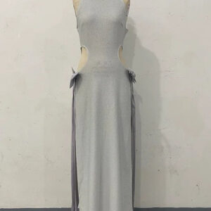 Trendy Autumn Irregular Neck Hanging Women's Dress
