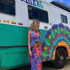 Vintage Printed Halter Maxi Dress - Summer Style for Women