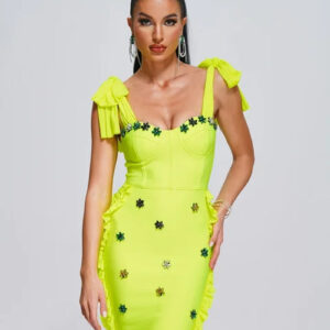 Women's Diamond Cutout Mini Bodycon Party Dress
