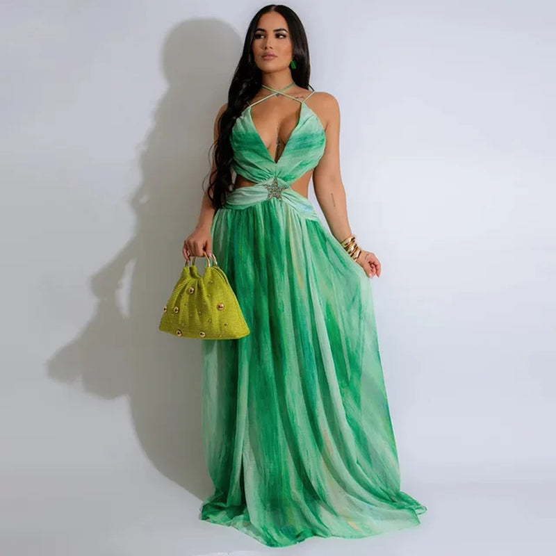 Women's Lace Kaftan Beach Cover-Up Dress for Summer