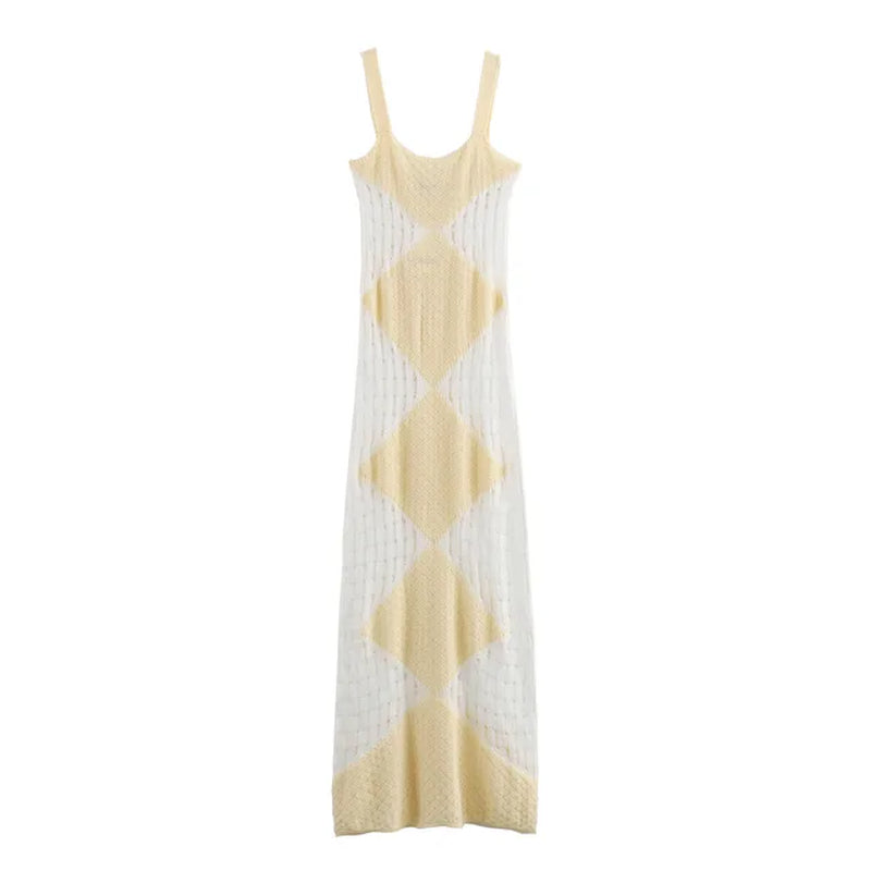 Women's Sleeveless Knit Summer Dress - Sling Design