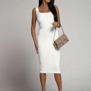 Women's Summer Minimalist Pocket T-Shirt Dress